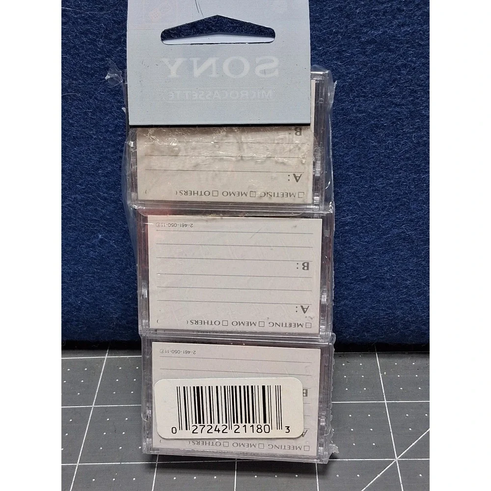 Sony Microcassette MC90 6 Pack 90 Minute Voice Dictation‎ Tapes Japan